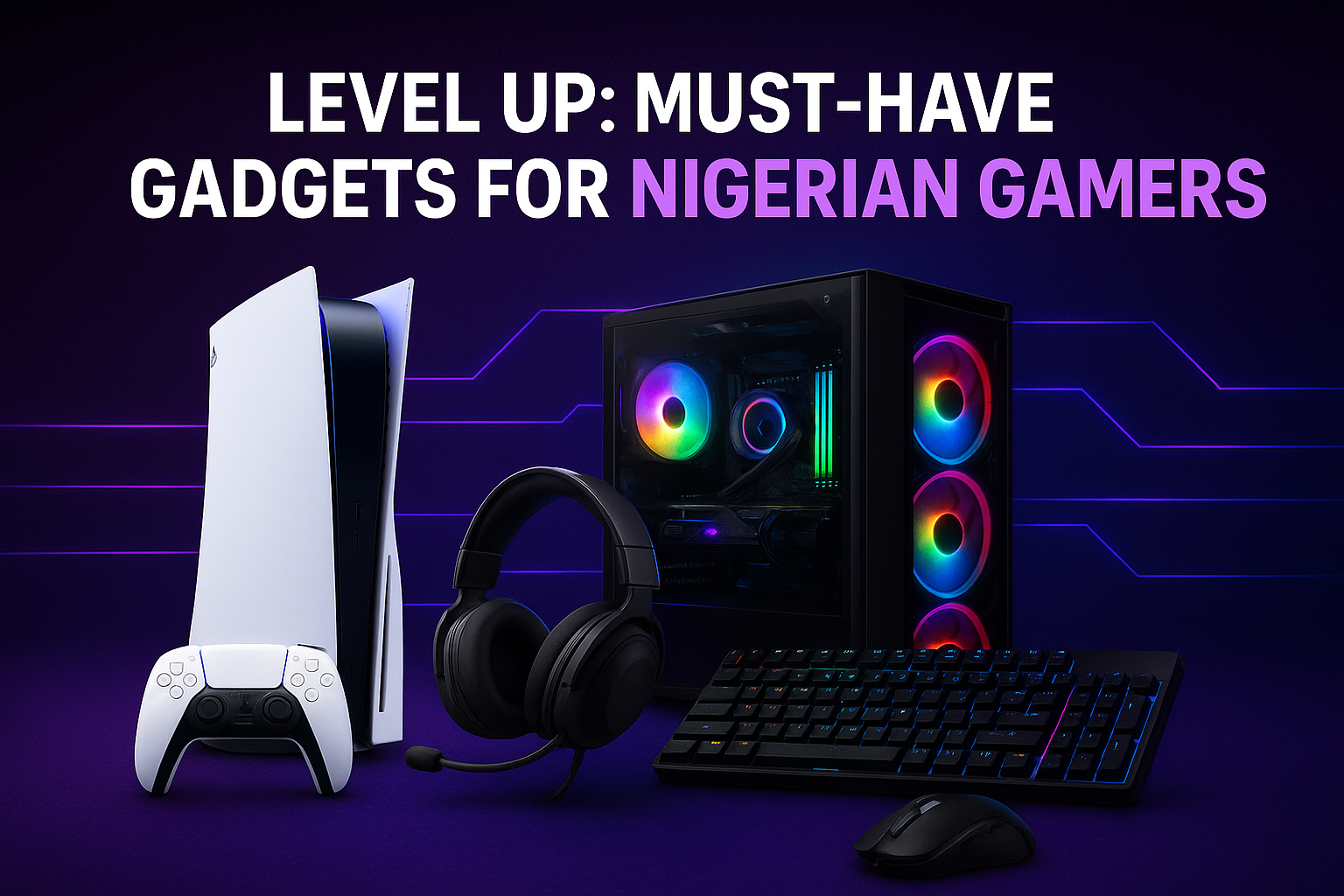 Best gaming gadgets for Nigerian gamers - PS5, gaming PC, headsets at Aura Shop Africa