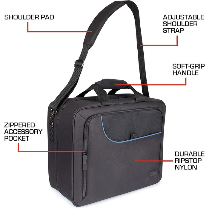 GamerTek Carrying Case Compatible with PS5 Console, DualSense Controllers, Cables Tekkas Store PS5 Accessories Tekkas_Store