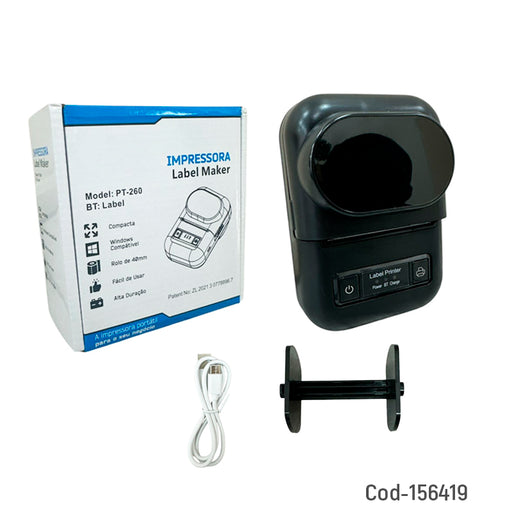 impressora label maker pt-260 tekkas-store