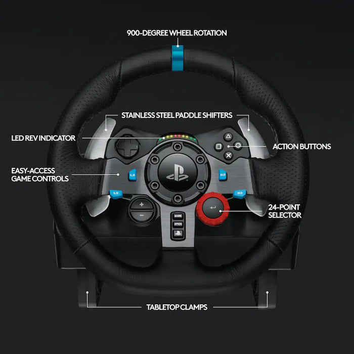 Logitech G29 Driving wheel for play station and PC tekkas-store