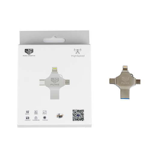 PUME 4-in-1 Flash Drive 128GB 