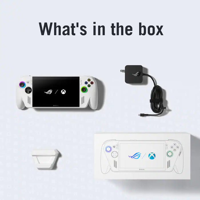 ASUS ROG Ally handheld gaming console front view with 7-inch display