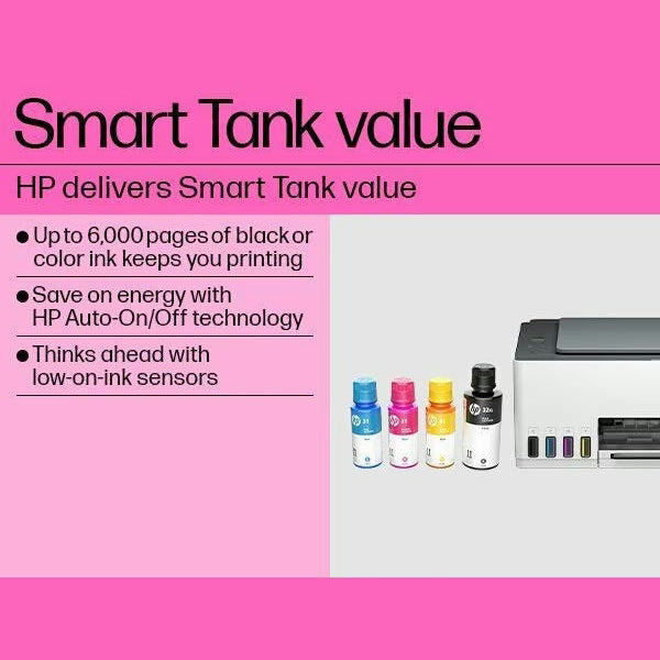 HP Smart Tank 580 Printer Wireless Color Ink Tank tekkas-store